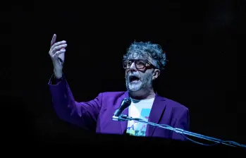 Fito Páez vino la última vez a Medellín en mayo de 2023. FOTO: Juan Antonio Sánchez