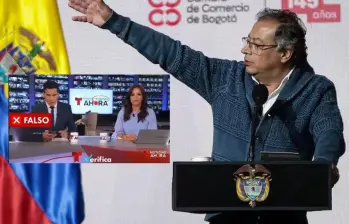 El presidente Gustavo Petro difundió información falsa de Telemundo. Foto: Colprensa