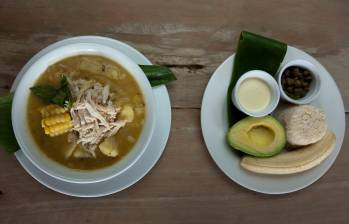 El ajiaco es una preparación de la sabana cundiboyacense. Fue incluida en la lista de las 50 mejores sopas del mundo. Foto: EL COLOMBIANO.