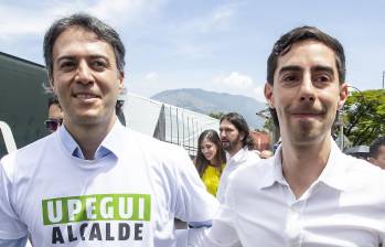 El exalcalde de Medellín, Daniel Quintero, renunció para apoyar la campaña política de Juan Carlos Upegui, el candidato que aspira llegar a la Alcaldía de Medellín para 2024 - 2027. Foto: Jaime Pérez Munévar.