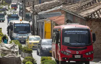 Imagen de referencia de rutas de buses de Rionegro. Foto: EL COLOMBIANO