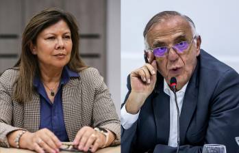 La fiscal General, Luz Adriana Camargo (izquierda) y el exministro y hoy embajador Iván Velásquez (derecha). Foto: Jaime Pérez y Colprensa