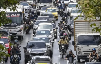 Uno de los cierres viales afecta al Centro de la ciudad. Foto: Andrés Camilo Suárez.