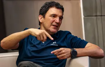 El presidente de Cementos Argos, Juan Esteban Calle, dijo que la empresa despachó 1,1 millones de toneladas de cemento en Colombia, en el primer trimestre de este año. FOTO Manuel Saldarriaga