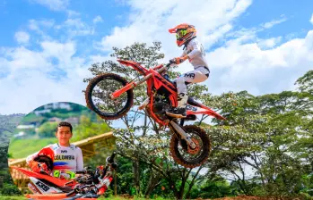 Valentino Zuleta, la joya del motocross antioqueño que ya promete conquistar los podios mundiales. Foto: Camilo Suárez. 