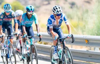 Buitrago dio pelea en Calar Alto y sigue líder de la montaña de la Vuelta a España. FOTO: @vueltaespaña