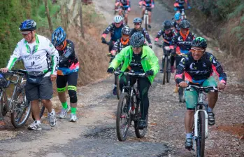 El recorrido arranca a las 8:00 a.m. Habrá servicio de transporte de bicicletas desde Medellín. Foto