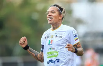 El delantero tolimense Dayro Moreno, de 40 años, es el futbolista colombiano que más goles ha marcado desde que se tiene registro. FOTO: Juan Antonio Sánchez