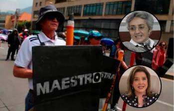 La ministra de Edudación, Ilva Myriam Hoyos, y la superintendente de Salud, María Andrea Godoy, hablaron en el Senado del sistema de salud del Magisterio. FOTO COLPRENSA