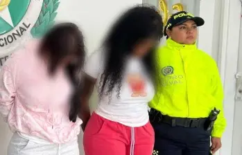 Las dos implicadas son de 34 y 19 años, según precisaron las autoridades. FOTO: Cortesía Policía Meval