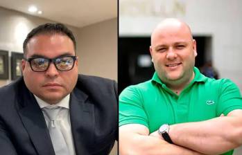 Sebastián Ortega y Miguel Quintero, imputados por presunta corrupción en el Área Metropolitana. FOTOS: IMAGEN DE AUDIENCIA Y ARCHIVO