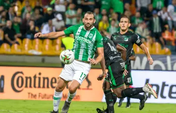 Hernán Barcos durante su paso por Atlético Nacional. FOTO JUAN ANTONIO SÁNCHEZ