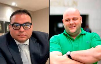 Sebastián Ortega y Miguel Quintero, imputados por presunta corrupción en el Área Metropolitana. FOTOS: IMAGEN DE AUDIENCIA Y ARCHIVO
