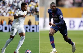 Kylian Mbappé y Ousmane Dembélé, estrellas de sus equipos pero quienes son duda para ser inicialistas este miércoles en la semifinal del Mundial de Clubes. FOTOS GETTY
