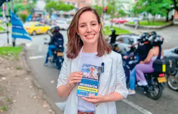 Julia Correa Nuttin, candidata al Senado de la República por el partido Centro Democrático. FOTO Cortesía