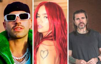 Feid, Karol G y Juanes, tres de los paisas con más nominaciones a los Grammy Latino, que se entregarán el 16 de noviembre, en Sevilla, España. FOTO Cortesía