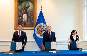 La Organización de Estados Americanos, OEA, tendrá una misión en el país, además brindará cooperación técnica. FOTO TOMADA DE TWITTER @OEA_oficial