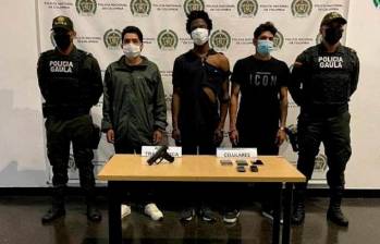 El secuestro de la estudiante lo ejecutaron tres hombres, que fueron capturados por el Gaula. FOTO: CORTESÍA