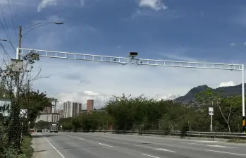 Esta es la cámara de la avenida Regional Oriental (La Seca), una de las cuatro cámaras nuevas que se tendrán en Bello. FOTO: CORTESÍA ALCALDÍA DE BELLO