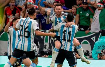 Argentina celebró su primera victoria en el Mundial de Qatar. FOTO: JUAN ANTONIO SÁNCHEZ. 