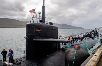 El submarino USS Newport News se unirá a la flota estadounidense en el mar Caribe en los próximos días. FOTO: @USNavyEurope.