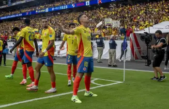 El futbolista colombiano James Rodríguez fue la piedra angular del elenco nacional en la Copa América que se disputó en Estados Unidos. Foto: Juan Antonio Sánchez