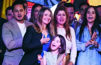 El Centro Democrático anunció la elección de Paloma Valencia como candidata presidencial, pero no hizo públicos los resultados exactos de las mediciones internas que respaldaron la decisión. FOTO COLPRENSA