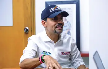 Luis Guillermo Patiño, cabeza de lista de Creemos a la Cámara de Representantes por Antioquia. FOTO: Camilo SUárez