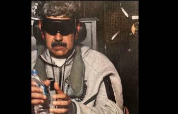 La primera imagen de Nicolás Maduro capturado. FOTO: Tomada de redes sociales Trump