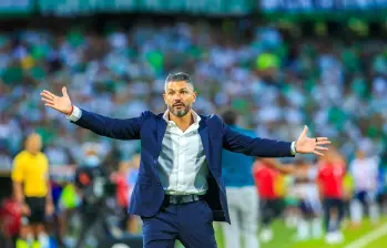 Javier Gandolfi, de 44 años, dirigió 50 partidos con Nacional: logró 22 victorias, 16 empates y 12 derrotas. Foto: Andrés Camilo Suárez Echeverry.