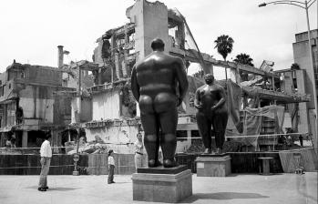 La visión del maestro de crear un espacio público donde el arte pudiera ser disfrutado por todos, un lugar de encuentro y convivencia para los medellinenses y los visitantes se cumplió y hoy la plaza es un referente de ciudad. Foto Gabriel Buitrago