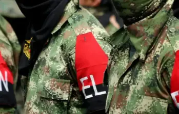 Alias Tajo Yuca, del ELN, tenía orden de captura vigente por fabricación, tráfico y porte de armas de fuego. Foto: AFP