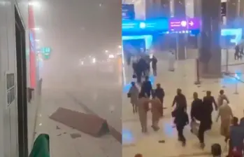 Ataque con drones de Irán habría desatado el caos en aeropuerto internacional de Irán. FOTO TOMADA DE X.