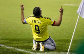 Falcao, que tiene 37 años y juega en el Rayo Vallecano de España, es el goleador histórico de la Selección Colombia con 36 anotaciones. FOTO: Juan Antonio Sánchez