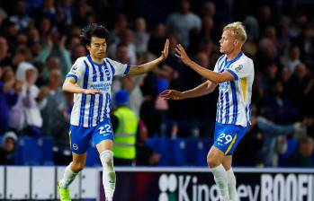 El futbolista asiático Kaouru Mitoma anotó uno de los goles de la victoria 3-2 del Brighton contra Liverpool. FOTO: Tomada de X @premierleague