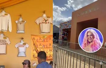 El mercado impulsado por Karol G reunió emprendimientos latinos cerca del recinto de Coachella. FOTO COLPRENSA