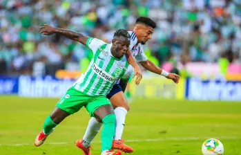 Marino Hinestroza, delantero de Atlético Nacional. FOTO CAMILO SUÁREZ
