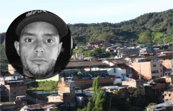 Julián Hincapié, comunicador hallado muerto, adelante. Atrás, panorámica de Anorí, Antioquia. Foto: ARCHIVO EL COLOMBIANO y cortesía.