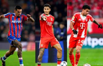 Seis colombianos tendrán acción este fin de semana en el fútbol internacional. Fotos: GETTY.