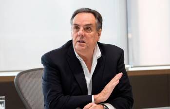 Jorge Mario Velásquez, presidente de Grupo Argos, resaltó que la transacción valorará las operaciones en unos US$3.200 millones. FOTO: Camilo Suárez