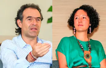 A la izquierda, el alcalde de Medellín Federico Gutiérrez. A la derecha, la senadora Isabel Zuleta. FOTOS: Camilo Suárez