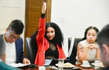 Juliana Guerrero, luego del anuncio de la Fundación Universitaria San José, podría quedar sin título universitario. Foto: Colprensa. 