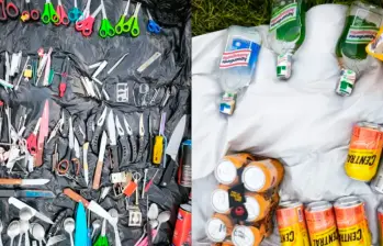 Estos fueron algunos de los elementos incautados. FOTOS: Cortesía