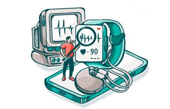Las tecnologías para monitorear la salud del corazón permiten detectar anomalías como las arritmias. Ilustración: Daniela Bedoya. 