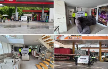 Inmuebles, vehículos y establecimientos comerciales estuvieron entre los bienes incautados por las autoridades. Fotos: cortesía.