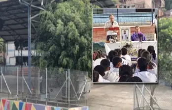 Un día después de su fallecimiento, compañeros y profesores lo despidieron con una misa, globos blancos y mensajes en su memoria. Foto: cortesía y captura del video de la conmemoración.