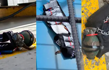 El artefacto fue destruido de manera controlada por las autoridades. FOTO CORTESÍA