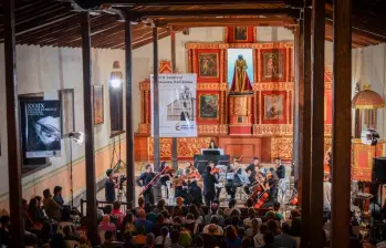 El Festival de Música Religiosa de Marinilla se ha convertido en uno de los referentes de las celebraciones culturales de la Semana Santa en Antioquia. La gente puede asistir gratuitamente a sus eventos. FOTO cortesía 