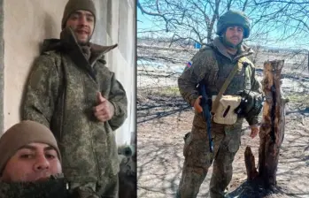 A la izquierda, Dilmar Estiven Restrepo junto a su amigo Juan Esteban Atehortúa. A la derecha, Dilmar, a quien su mamá pide ayuda para dar con su paradero. Foto: cortesía.