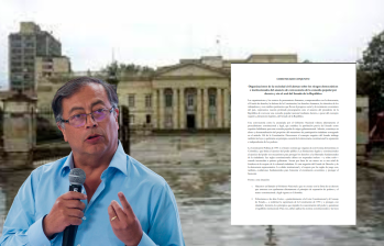 Esta es la carta abierta que enviaron las organizaciones de la sociedad civil al presidente Gustavo Petro. FOTO: COLPRENSA Y CORTESÍA